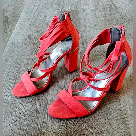 Size 6 Worthington Alexi Strappy Block Heel Sandals - Picture 4 of 9